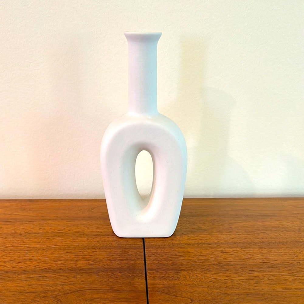 Modern White Ceramic Vase
